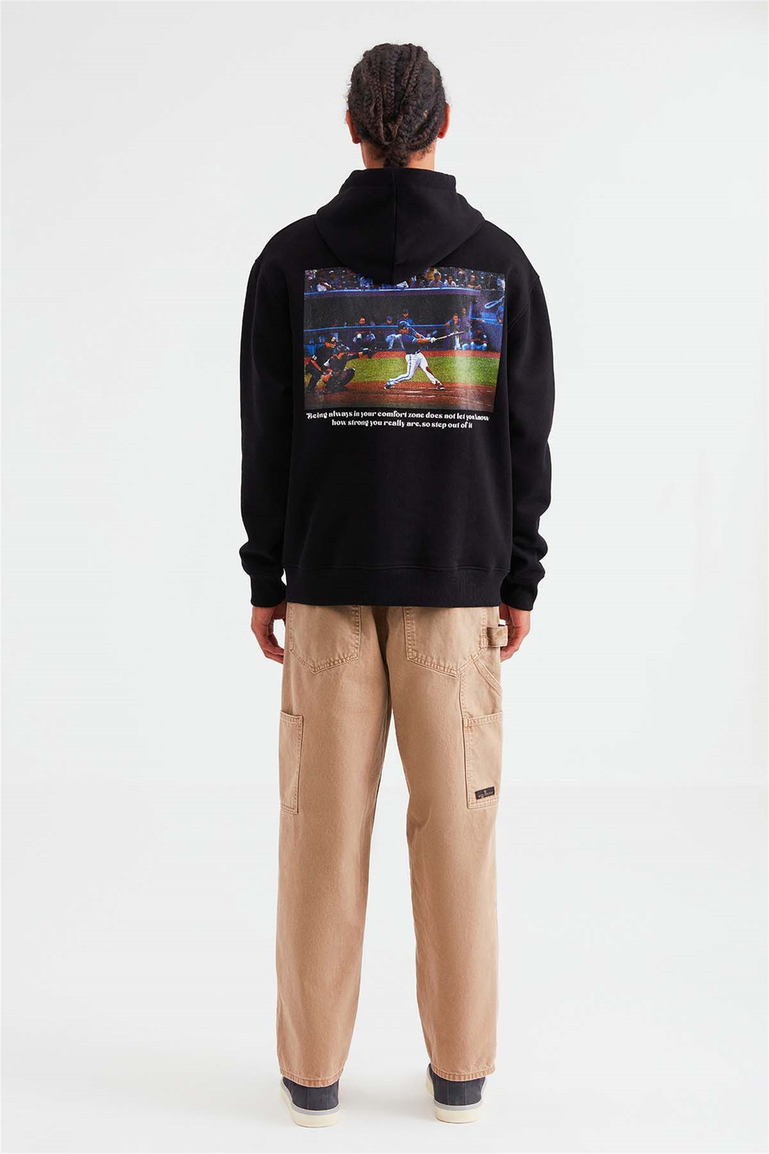 SQUAD Örme Oversize Siyah  Sweatshirt