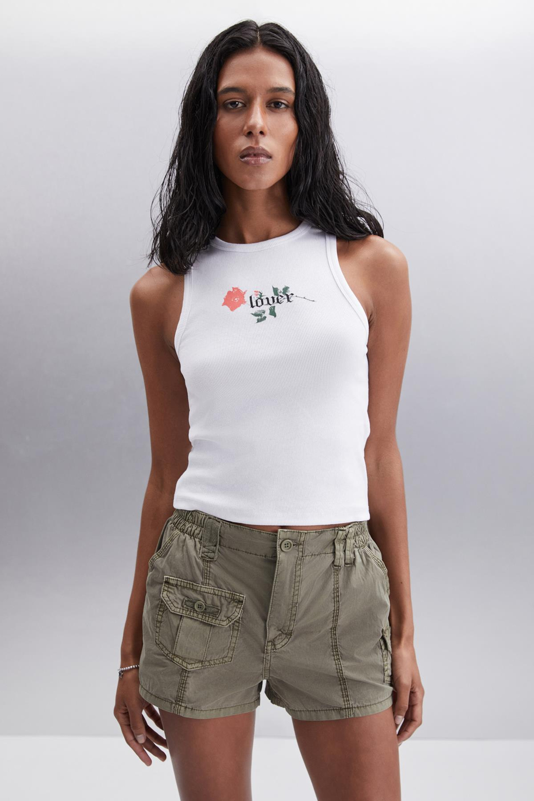 TERENA Basic Slim Beyaz Tekli Bluz