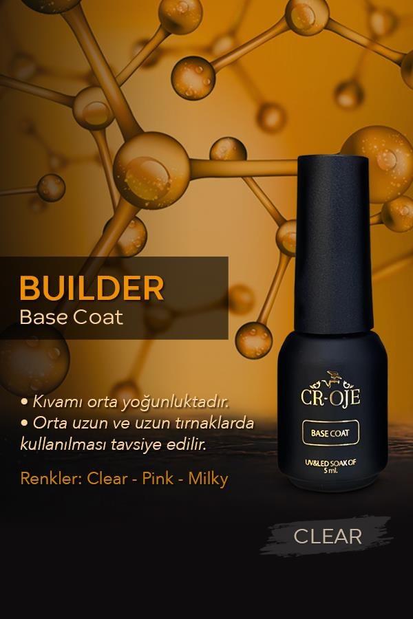 Buılder Base Coat - Clear (5 ml. )