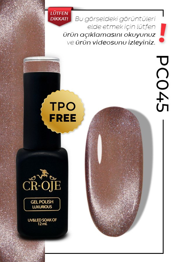 CROJE KALICI OJE Inci Tanecikli Manyetik Cat Eye / Kedi Gözü- PC045 (12 ML)