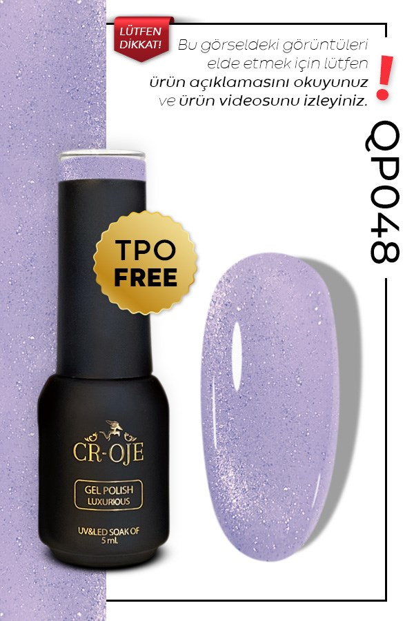 CROJE KALICI OJE Inci Tanecikli Manyetik Cat Eye / Kedi Gözü- QP048 (5 ML)
