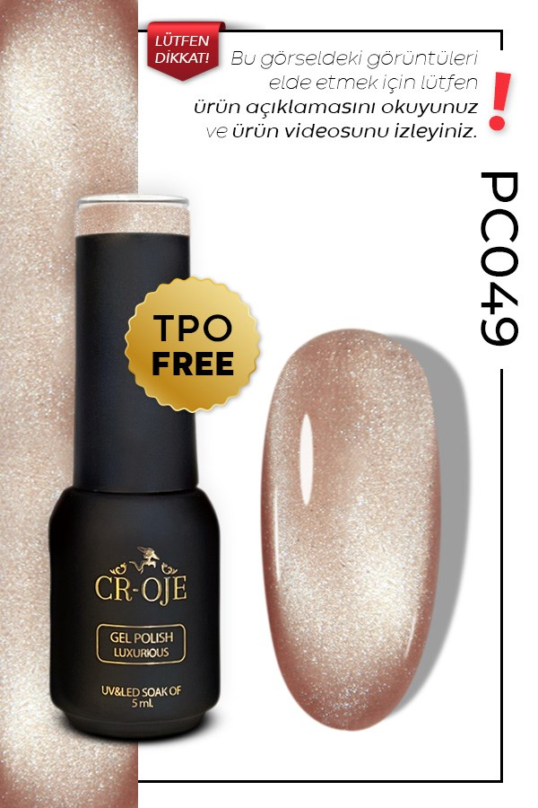 CROJE KALICI OJE Inci Tanecikli Manyetik Cat Eye / Kedi Gözü- PC049 (5 ML)