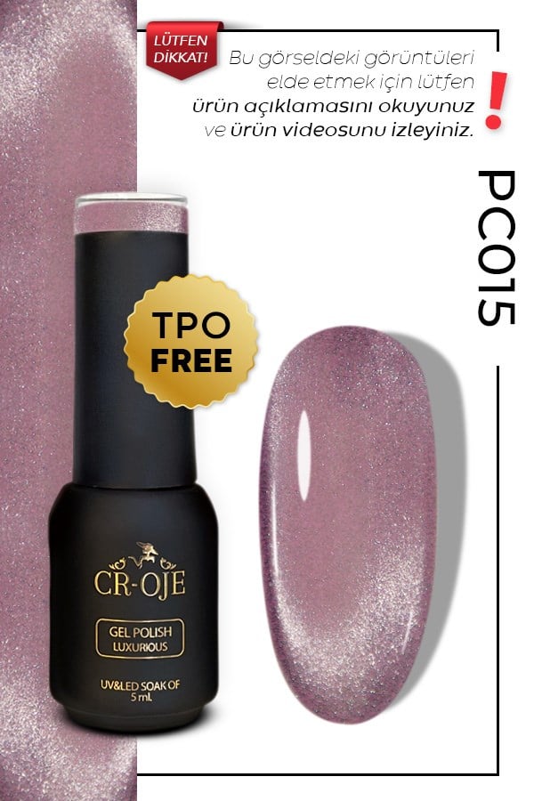 CROJE KALICI OJE Inci Tanecikli Manyetik Cat Eye / Kedi Gözü- PC015 (5 ML)