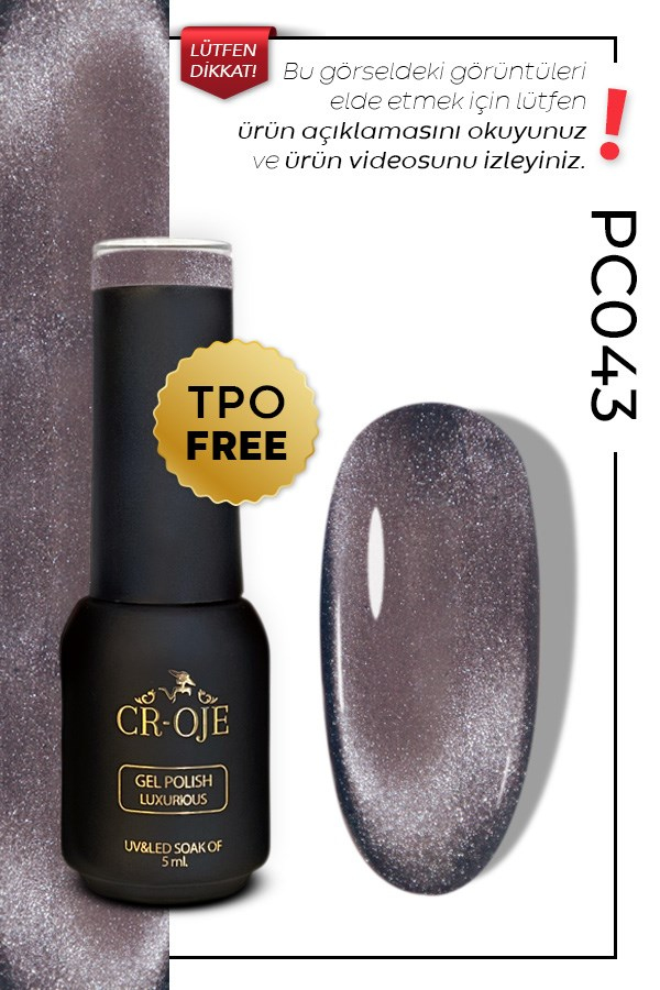 CROJE KALICI OJE Inci Tanecikli Manyetik Cat Eye / Kedi Gözü- PC043 (5 ML)