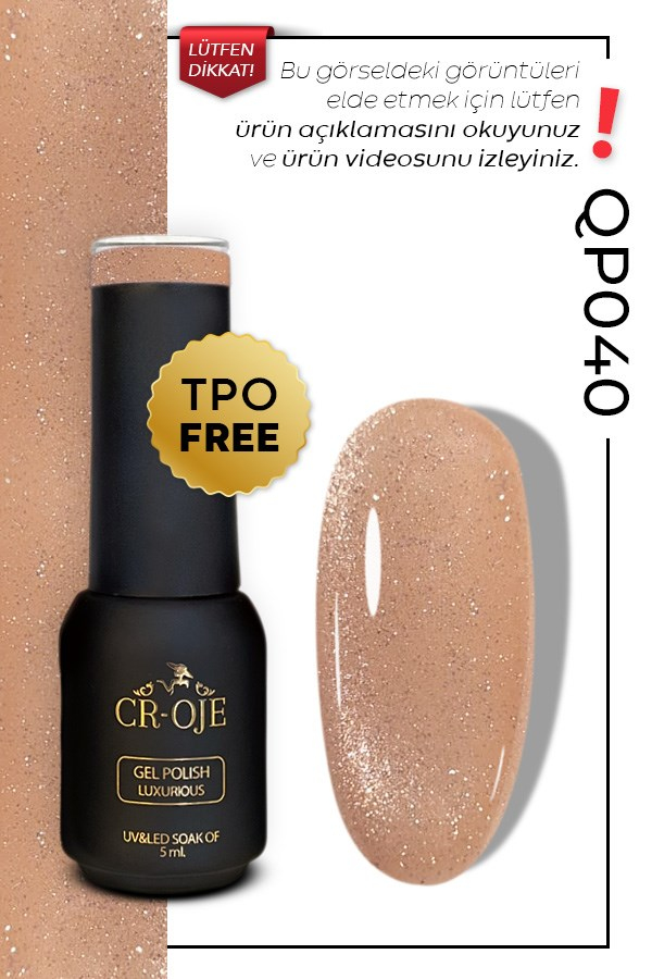 CROJE KALICI OJE Inci Tanecikli Manyetik Cat Eye / Kedi Gözü- QP040 (5 ML)