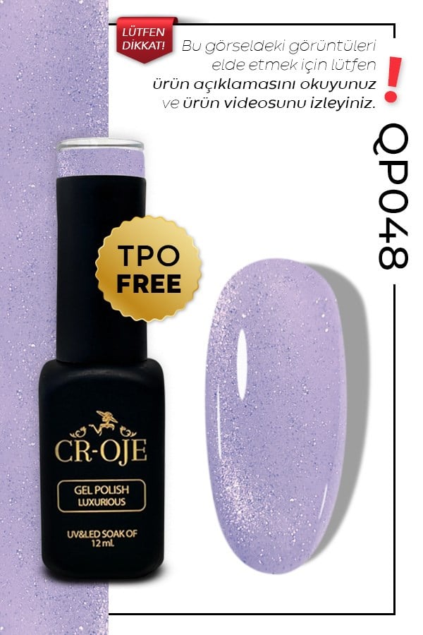 CROJE KALICI OJE Inci Tanecikli Manyetik Cat Eye / Kedi Gözü- QP048 (12 ML)