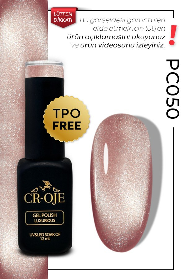 CROJE KALICI OJE Inci Tanecikli Manyetik Cat Eye / Kedi Gözü- PC050 (12 ML)
