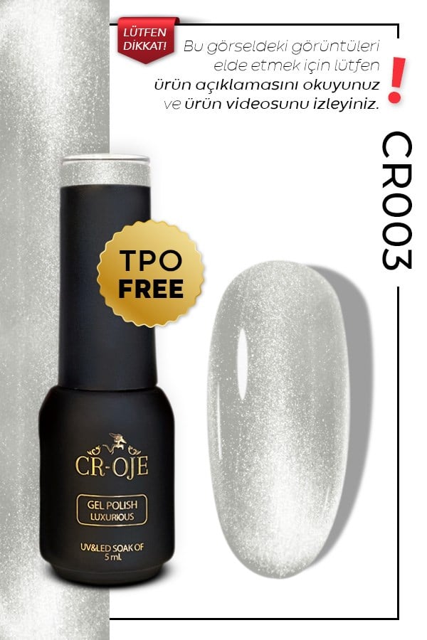 CROJE KALICI OJE Korean Cat Eye Kristal Efektli Manyetik Cat Eye / Kedi Gözü-CR003 (5 ML)
