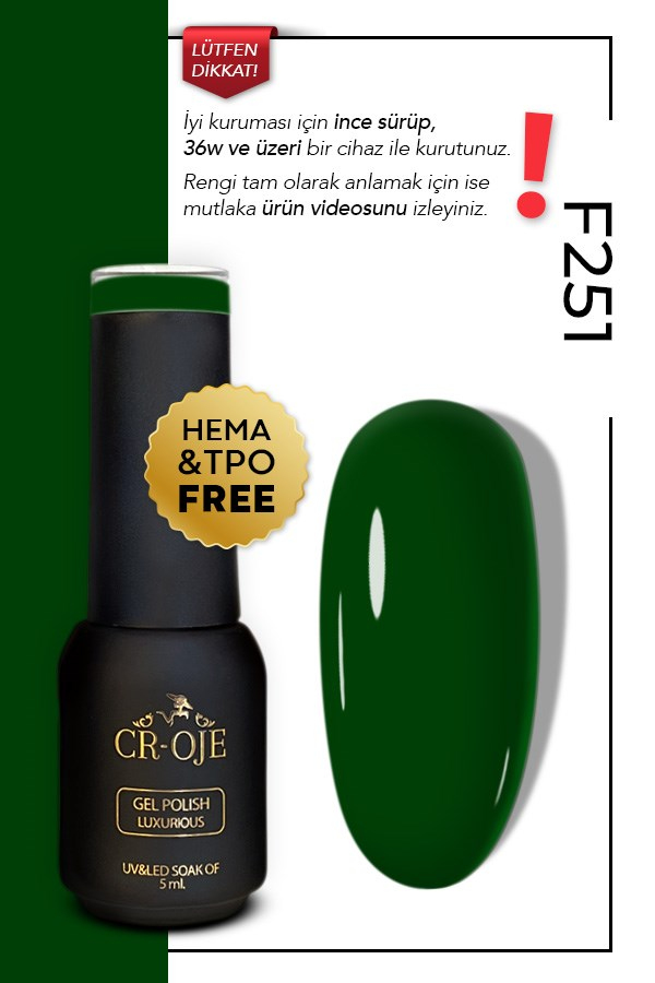 F251 - Koyu Yeşil (5 ml)