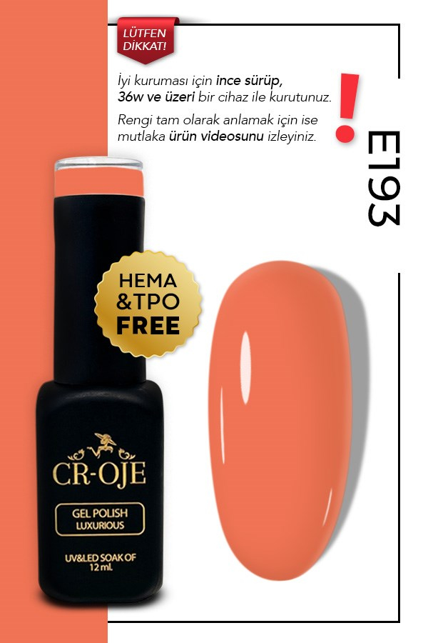E193- Turuncu (12 ml.) 