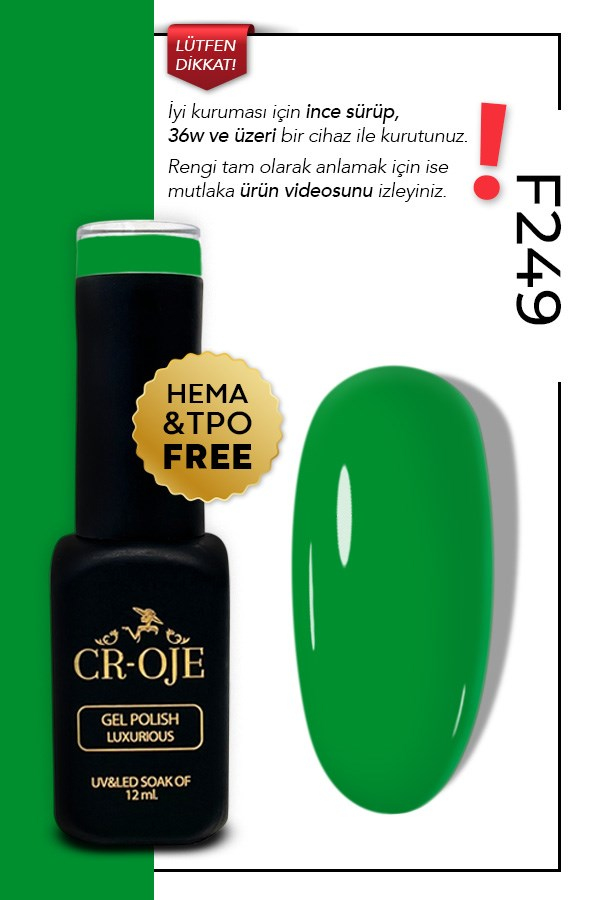 F249- Yeşil  (12 ml.)