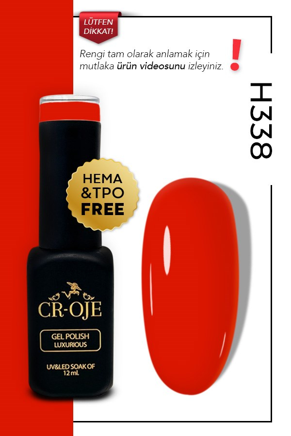 H338-Kırmızı -(12 ml.)