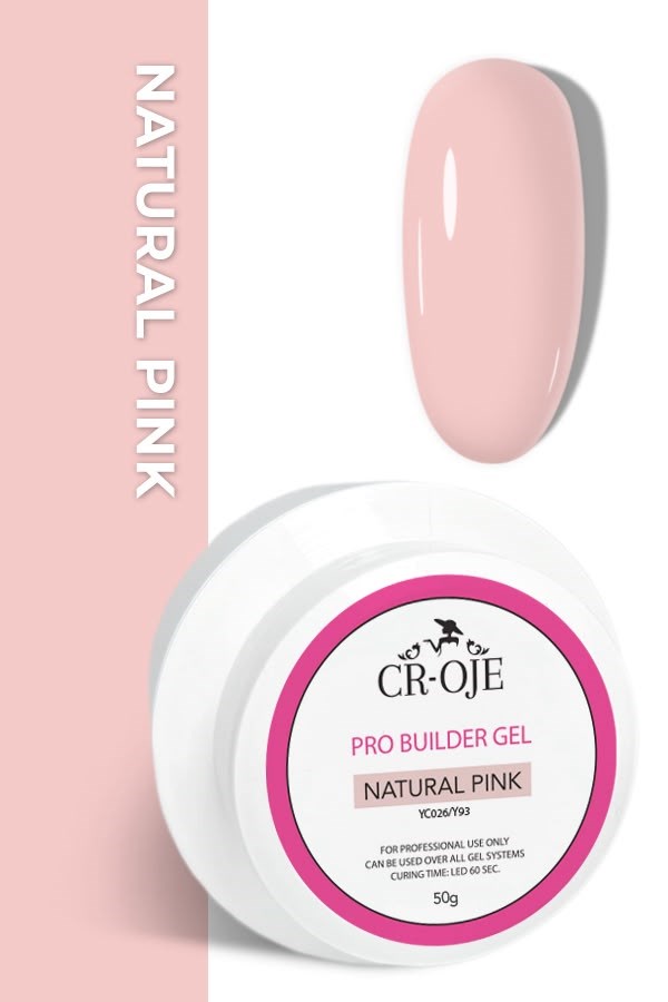 (Orta Akışkan Kıvam) Pro Builder Gel (Natural Pink) 50 gr