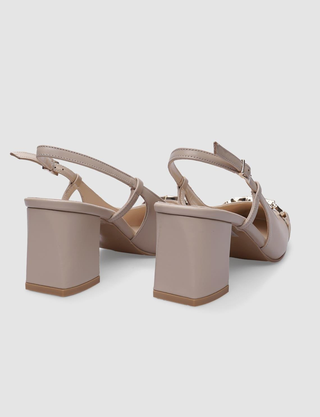 % 100 Hakiki Deri Pudra Kadın Ayakkabı