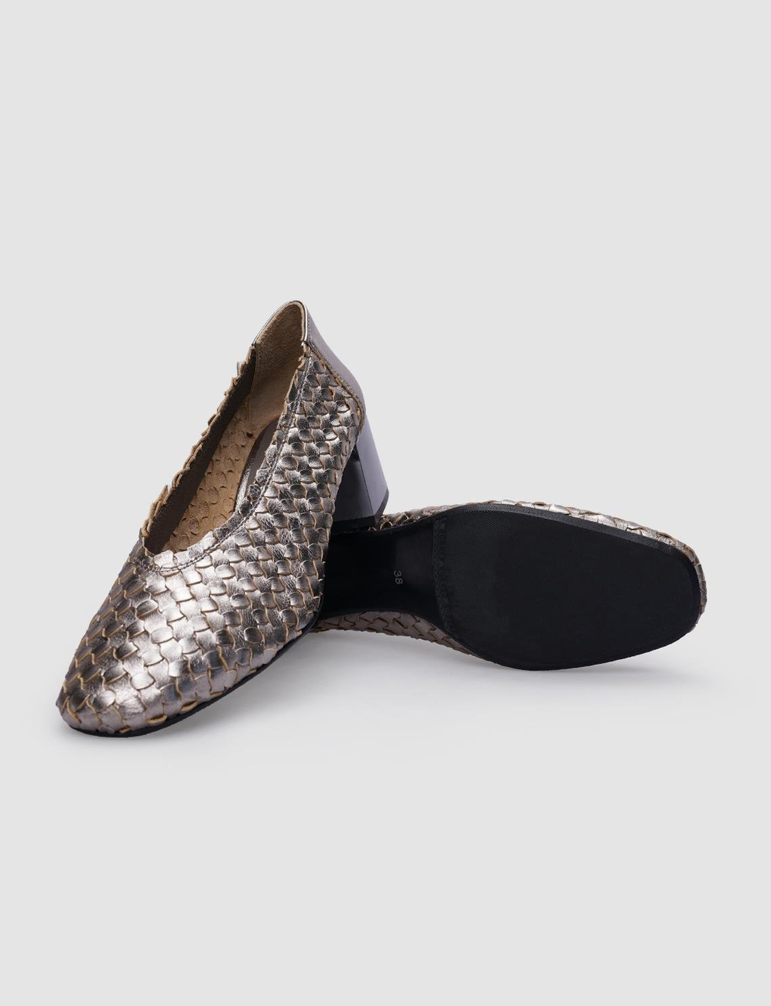 %100 Hakiki Deri Antrasit Kadın Ayakkabı