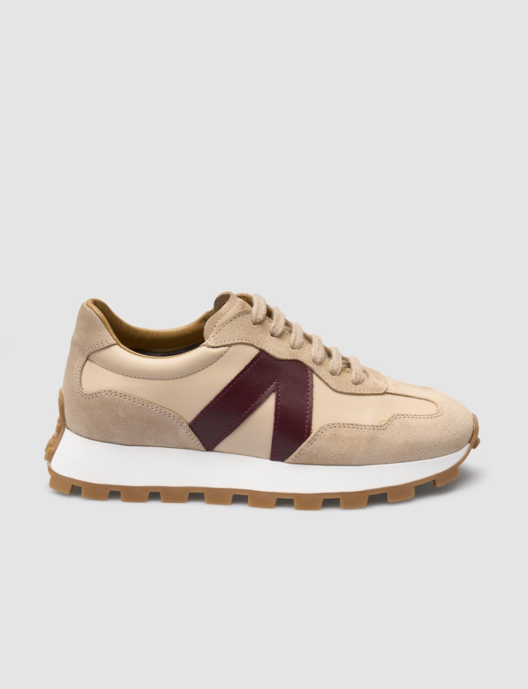 %100 Hakiki Deri Bej Kadın Ayakkabı