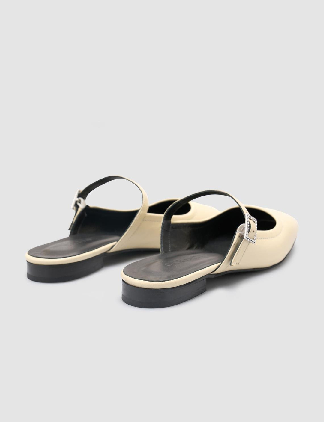 %100 Hakiki Deri Bej Kadın Ayakkabı