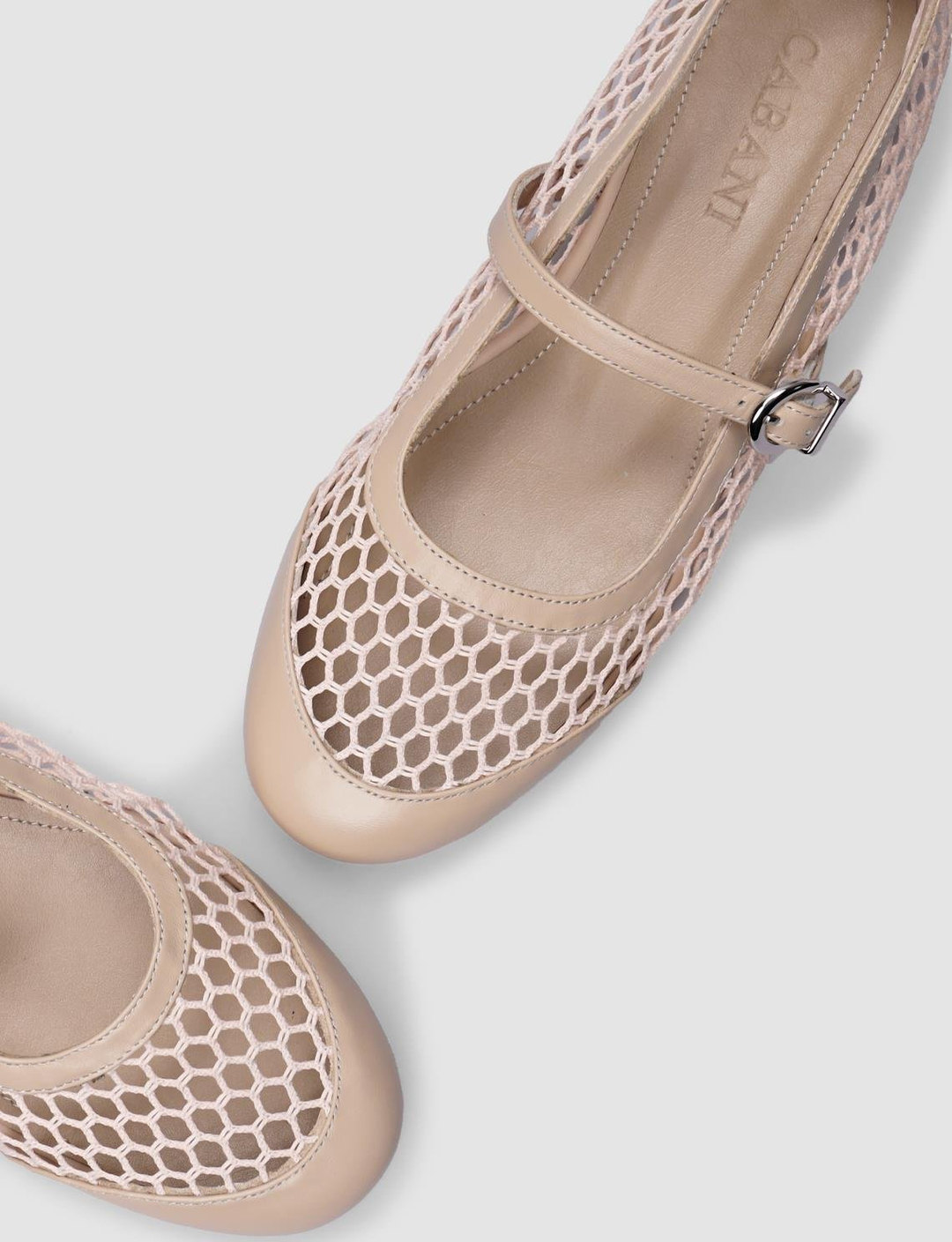 %100 Hakiki Deri Bej Kadın Babet