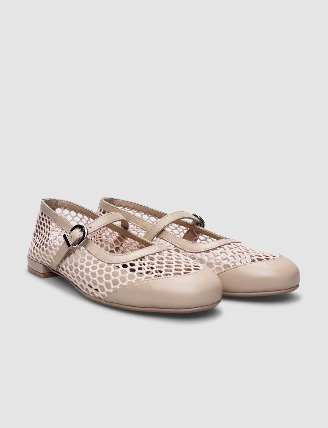 %100 Hakiki Deri Bej Kadın Babet