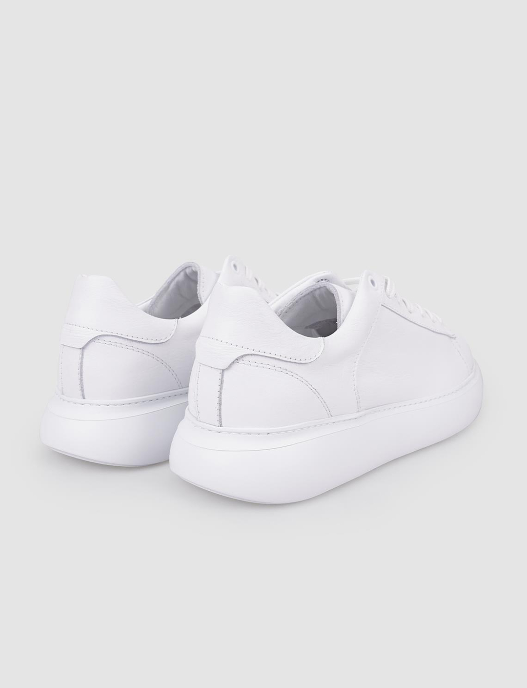 %100 Hakiki Deri Beyaz Erkek Ayakkabı