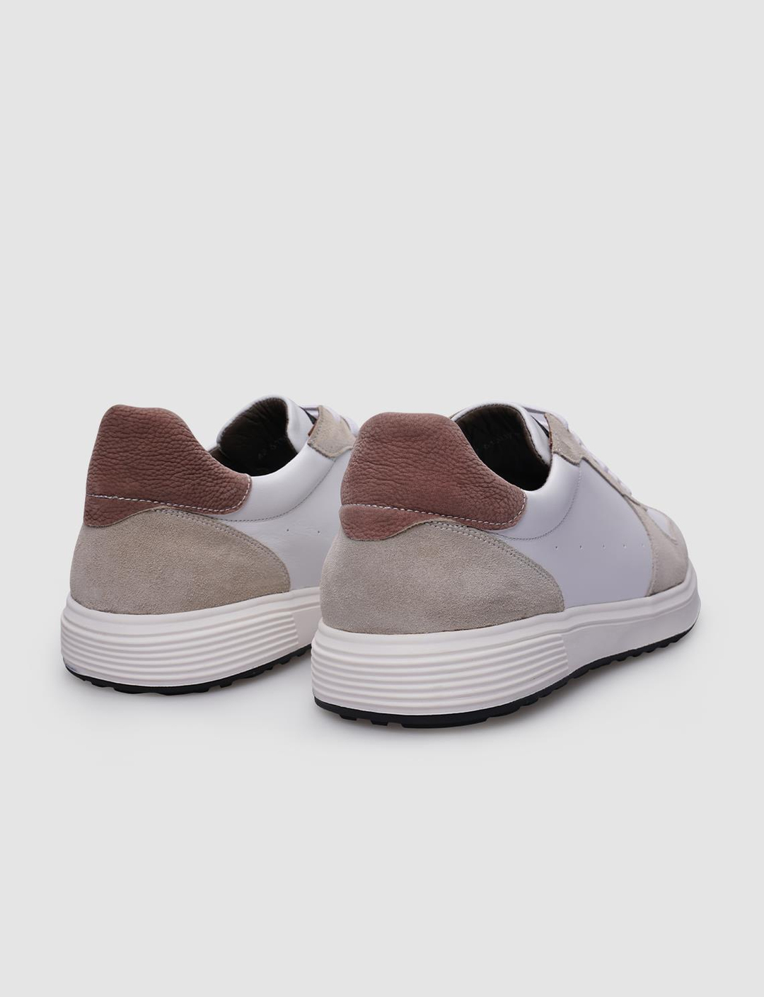 %100 Hakiki Deri Beyaz Erkek Ayakkabı