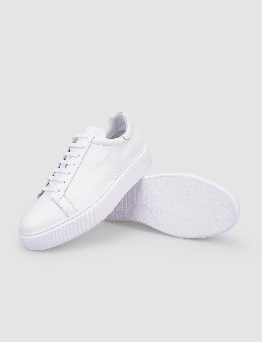 %100 Hakiki Deri Beyaz Erkek Ayakkabı