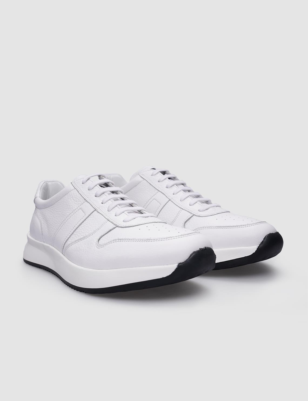 %100 Hakiki Deri Beyaz Erkek Ayakkabı