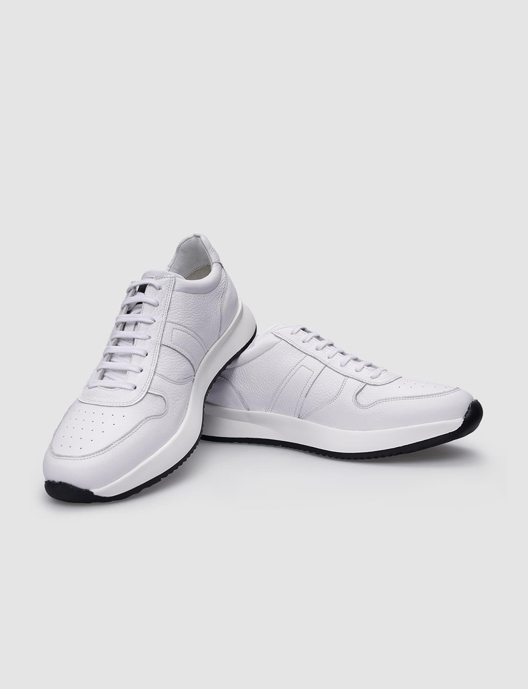 %100 Hakiki Deri Beyaz Erkek Ayakkabı