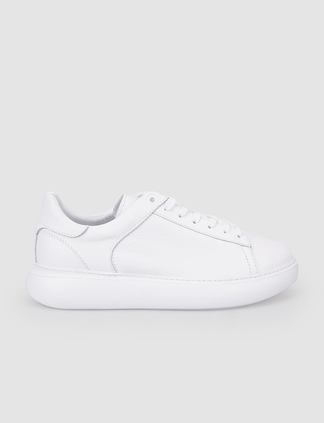 %100 Hakiki Deri Beyaz Erkek Ayakkabı