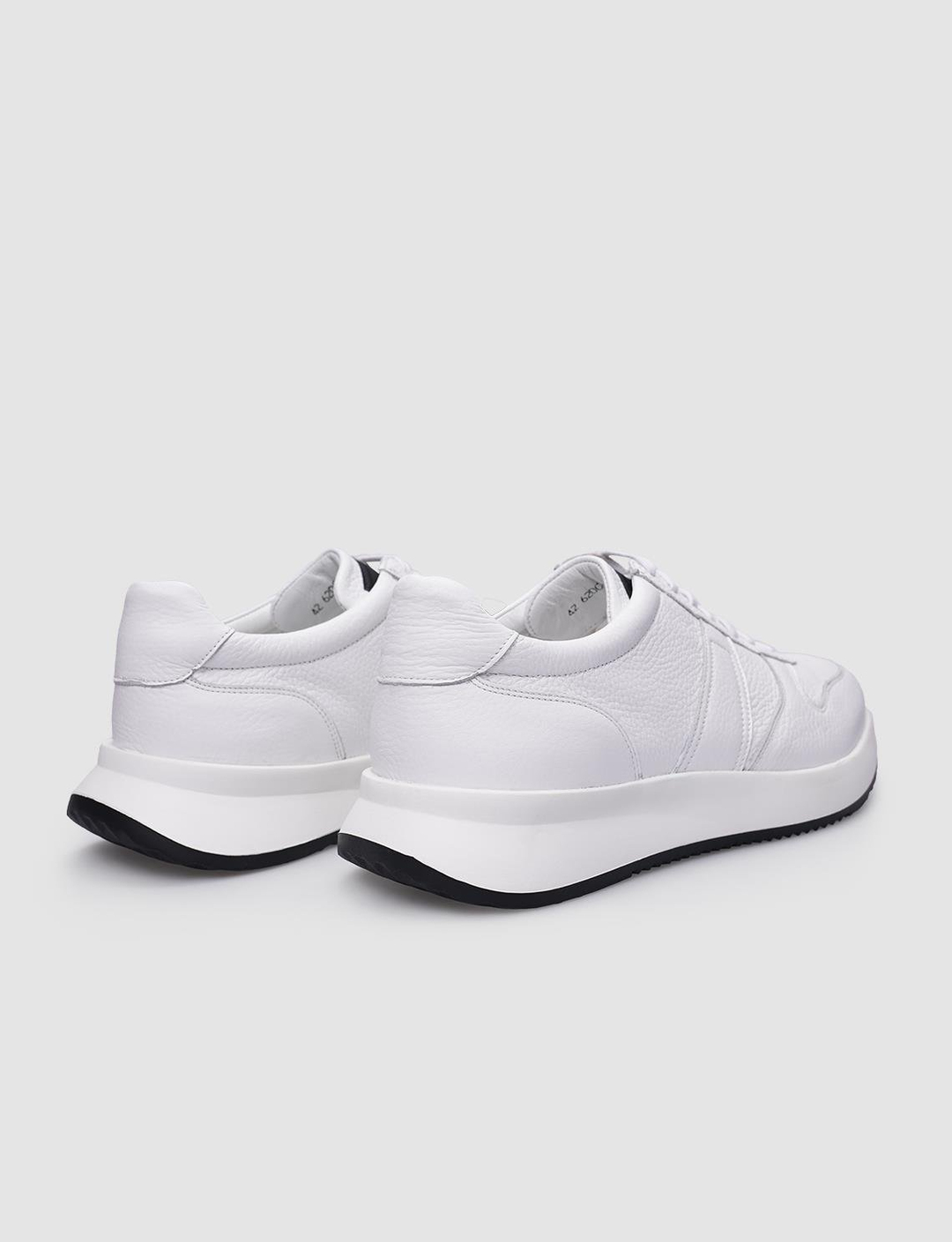 %100 Hakiki Deri Beyaz Erkek Ayakkabı