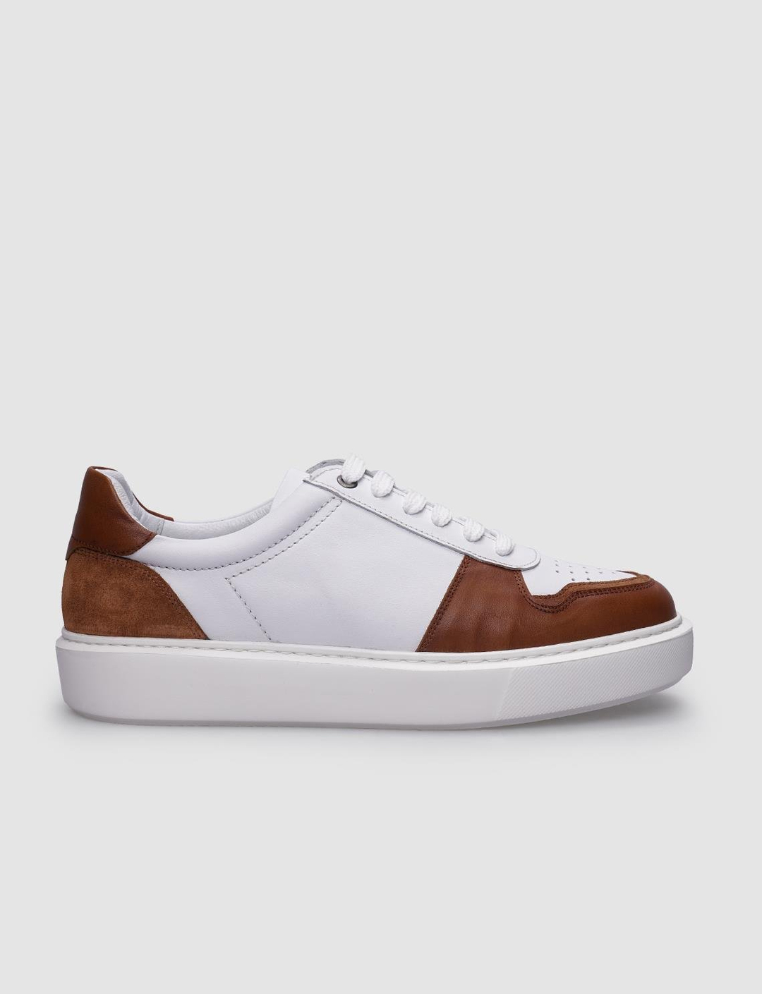 %100 Hakiki Deri Beyaz Erkek Ayakkabı