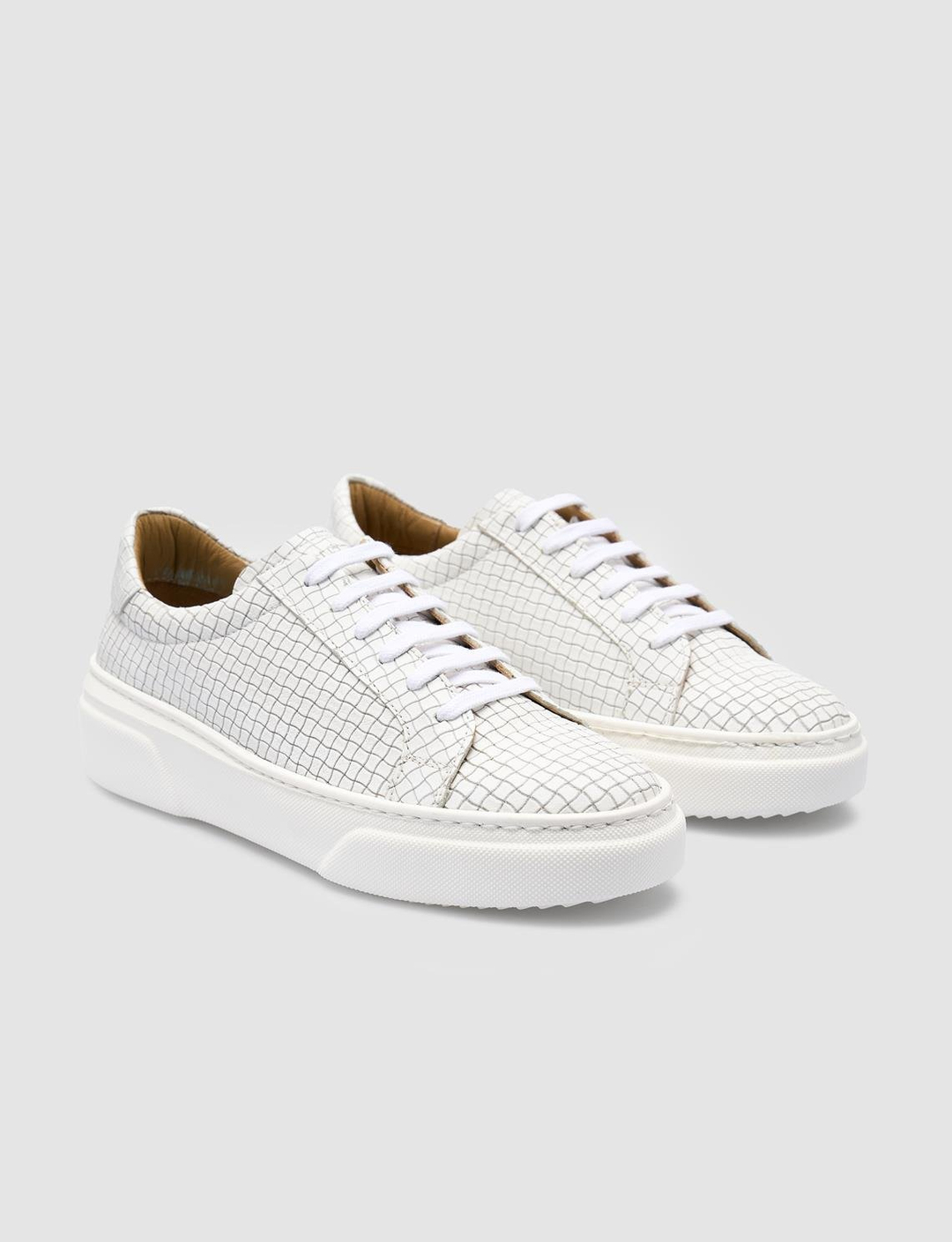 %100 Hakiki Deri Beyaz Kadın Ayakkabı