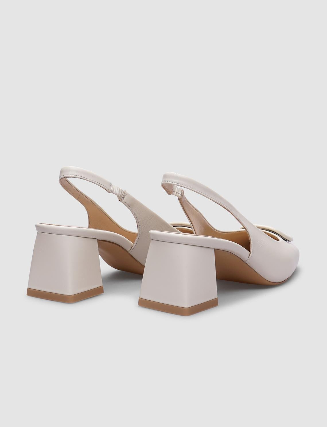 %100 Hakiki Deri Beyaz Kadın Ayakkabı