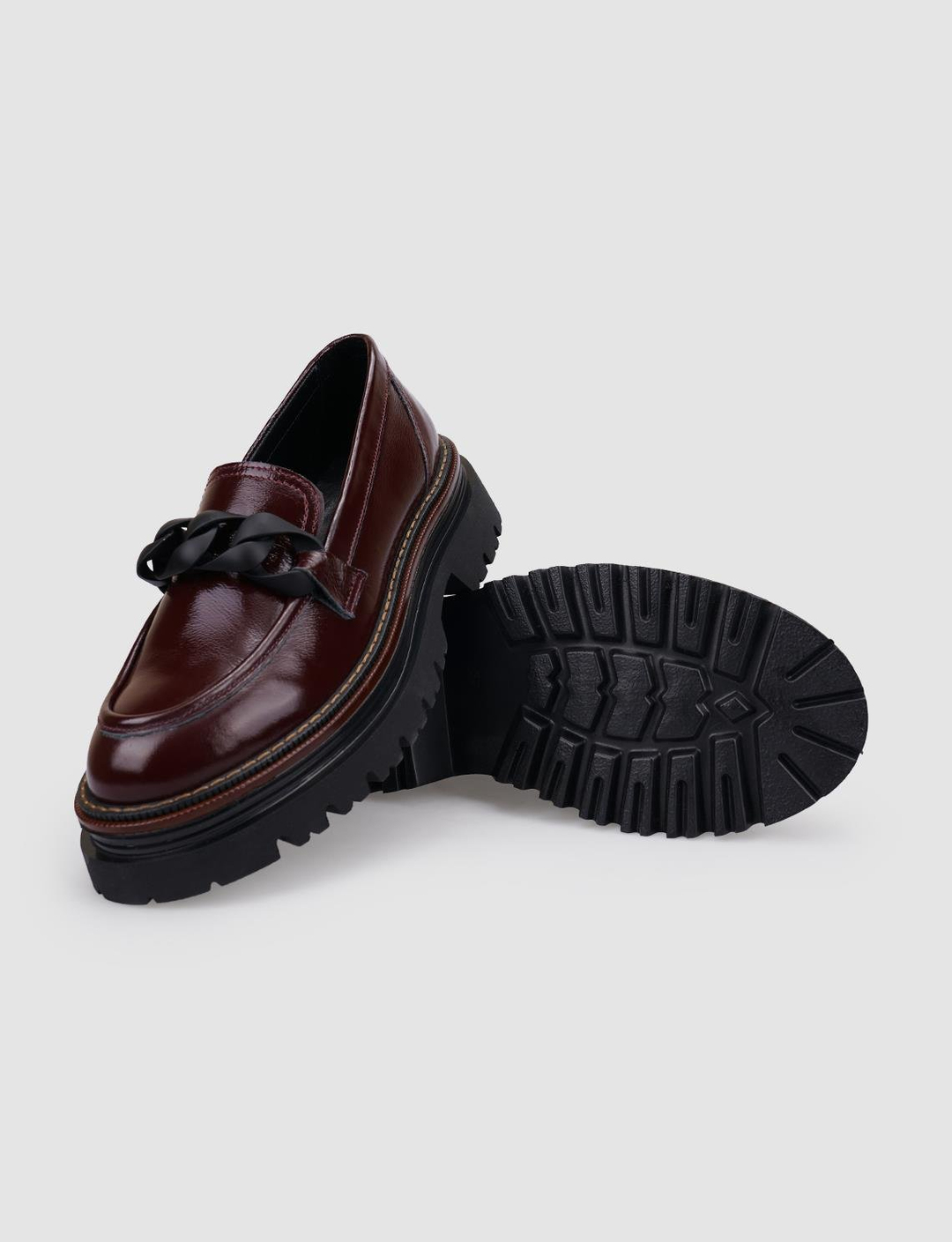 %100 Hakiki Deri Bordo Kadın Ayakkabı