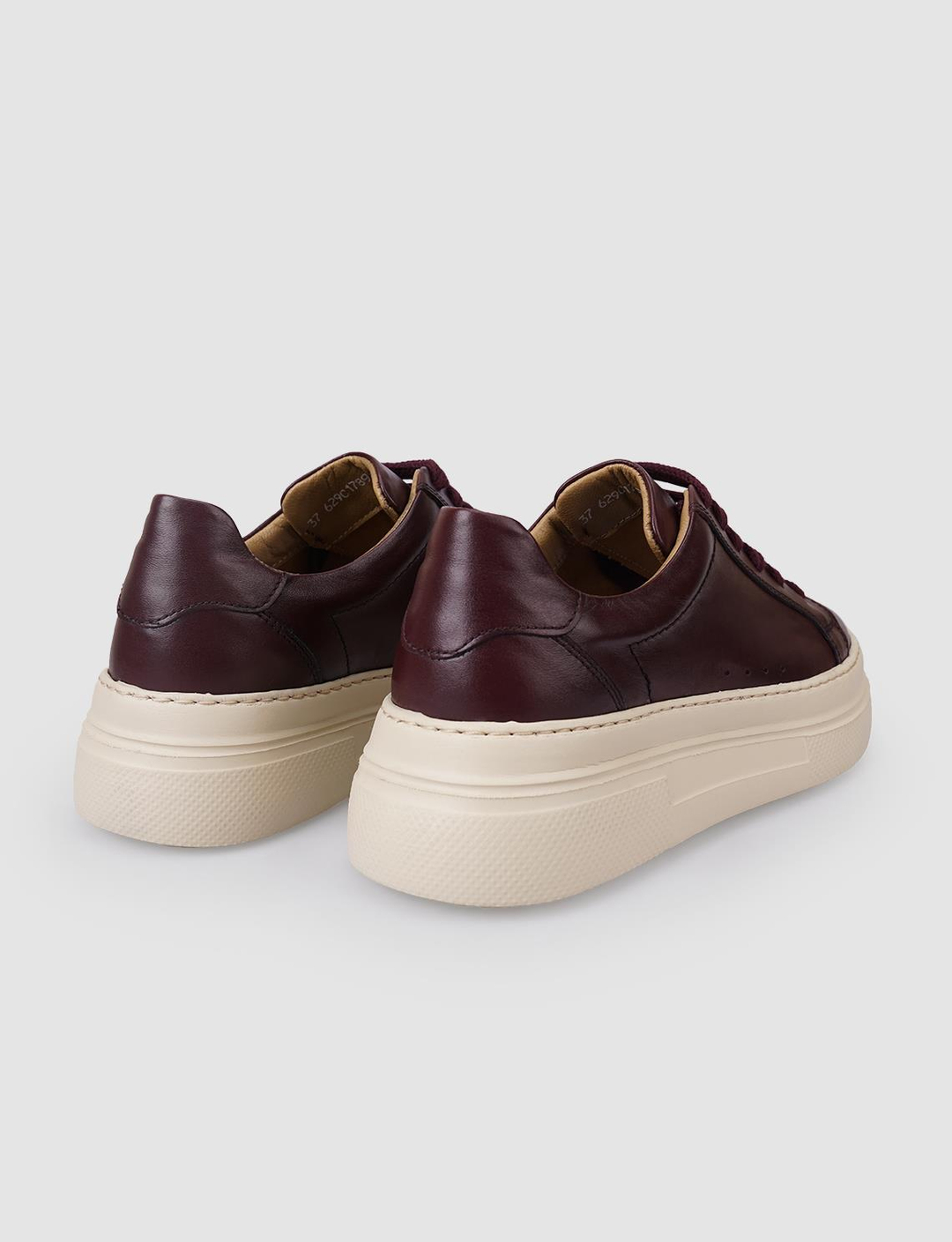 %100 Hakiki Deri Bordo Kadın Ayakkabı