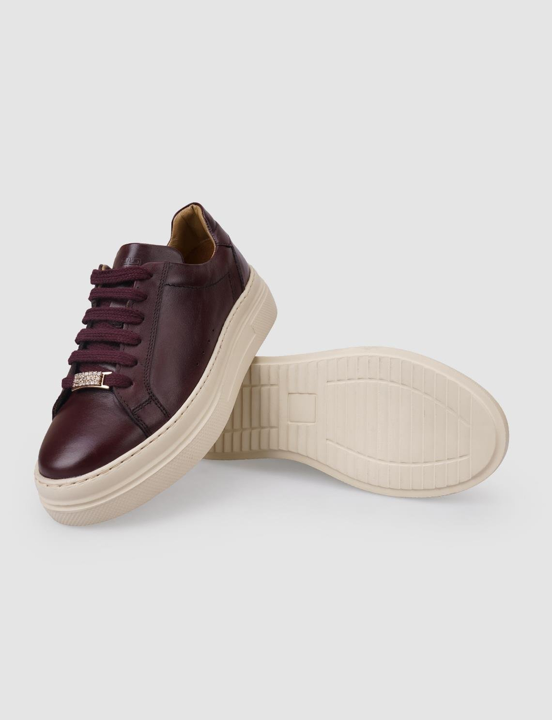 %100 Hakiki Deri Bordo Kadın Ayakkabı