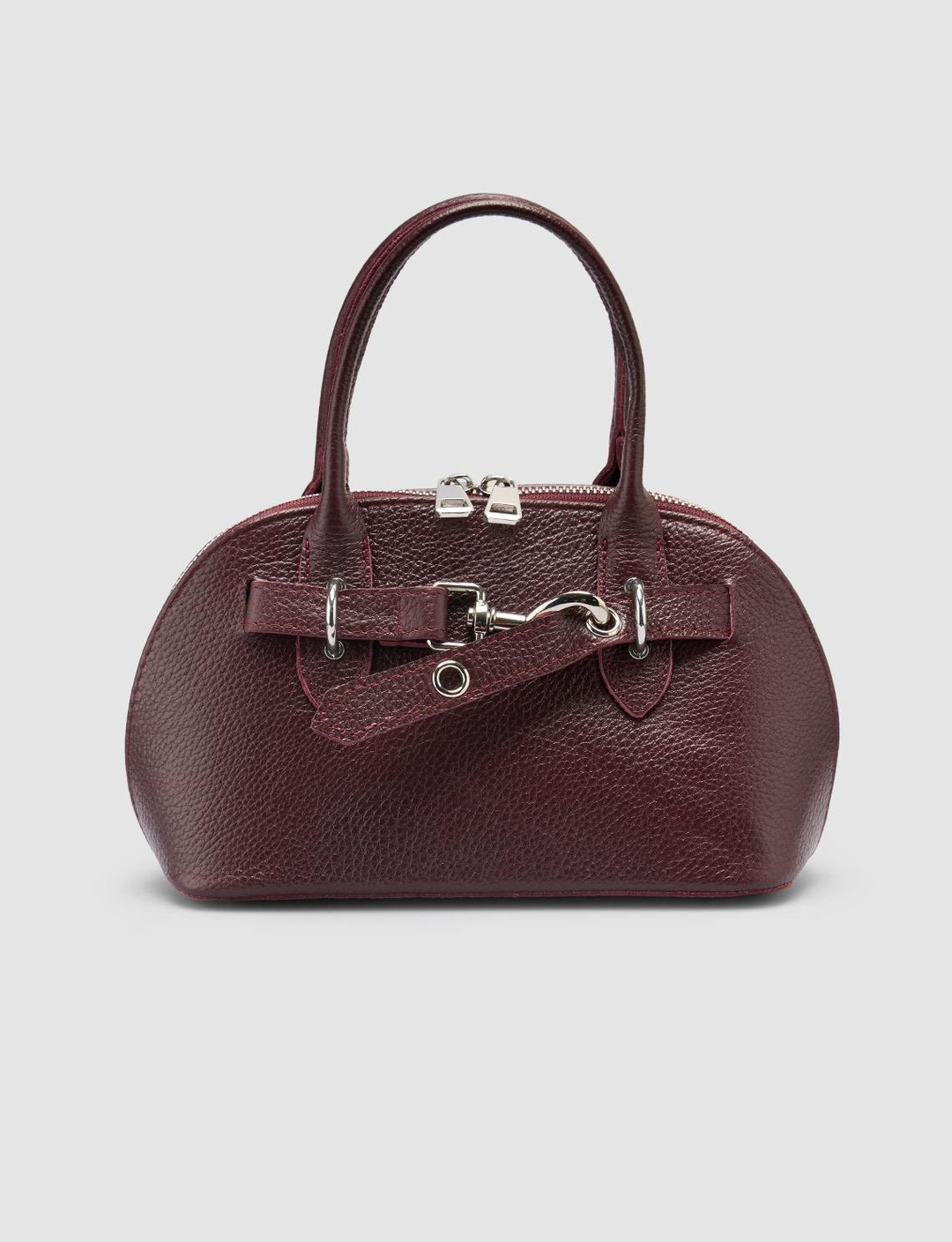 %100 Hakiki Deri Bordo Kadın Çanta
