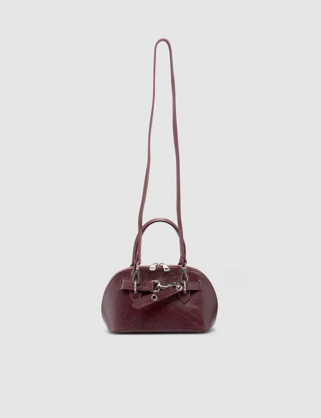 %100 Hakiki Deri Bordo Kadın Çanta