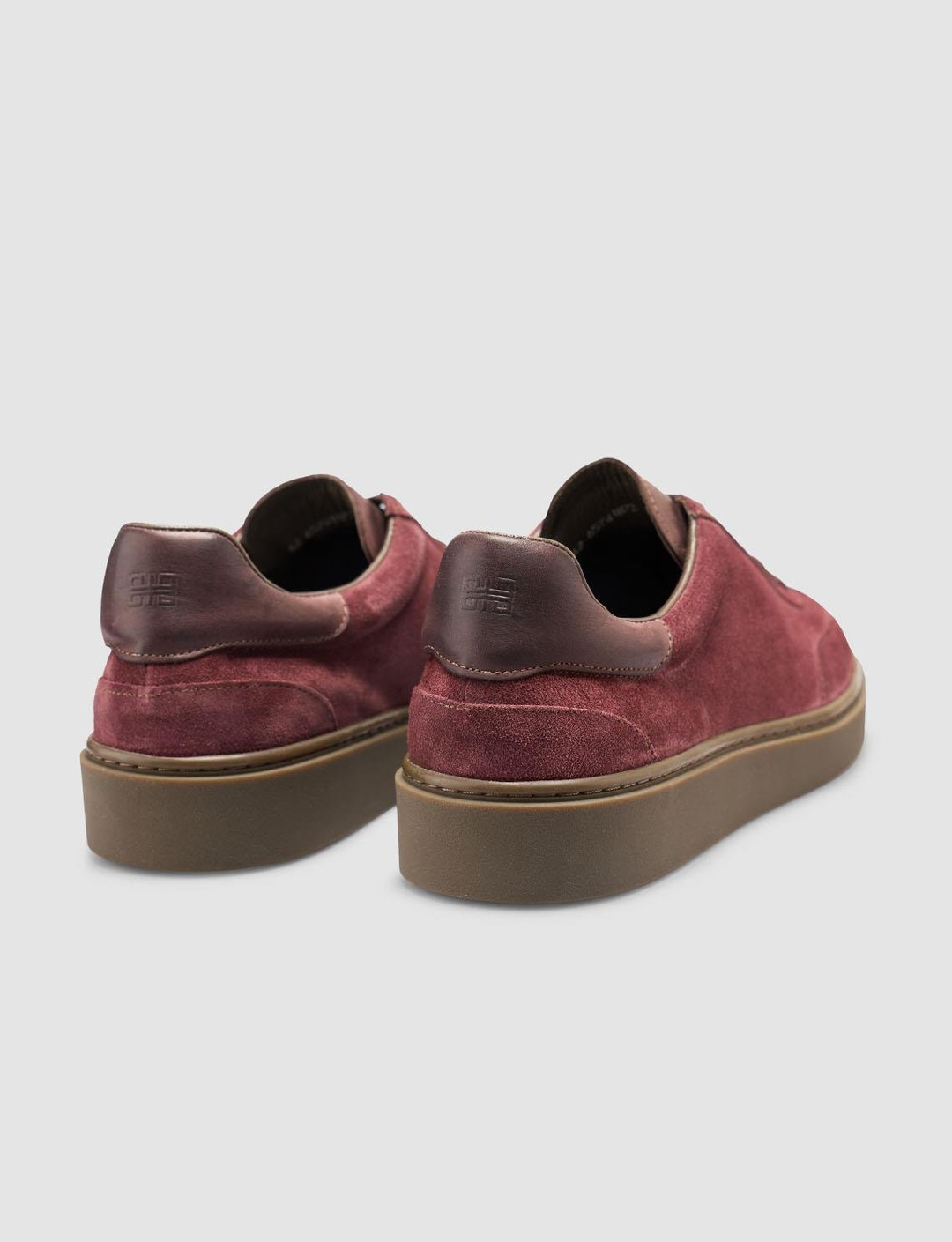 %100 Hakiki Deri Bordo Süet Erkek Spor Ayakkabı