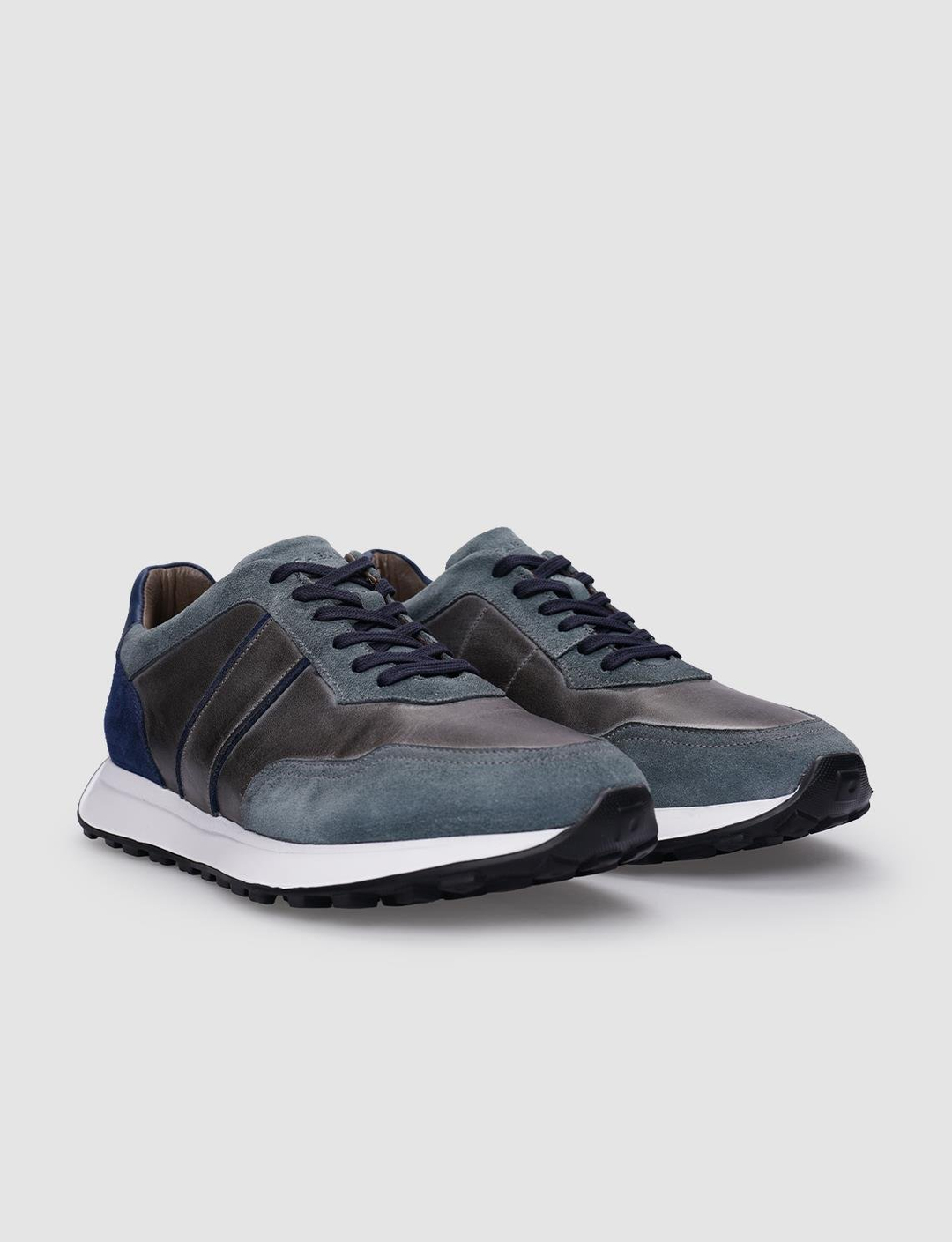 %100 Hakiki Deri Gri Erkek Ayakkabı