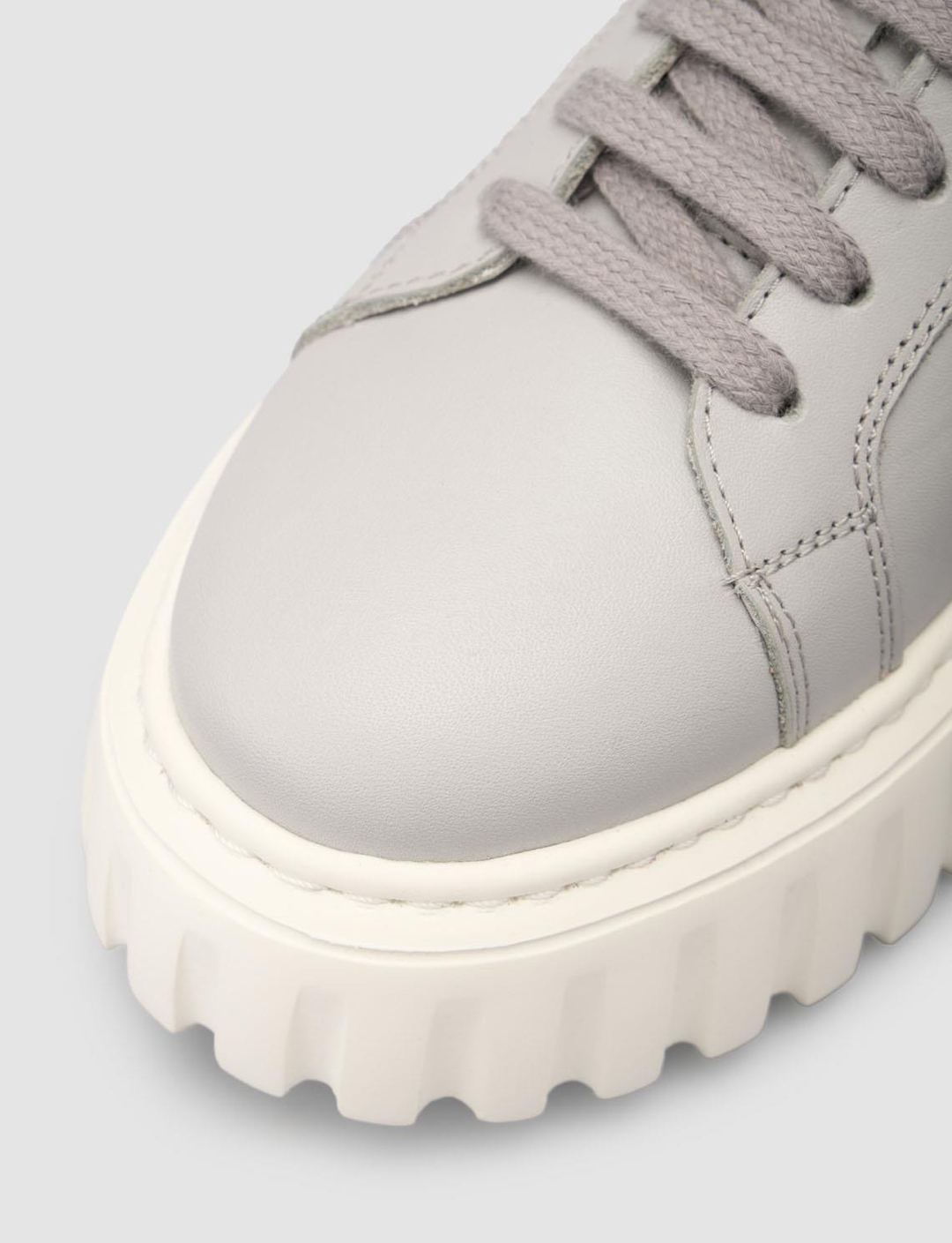 %100 Hakiki Deri Gri Kadın Ayakkabı