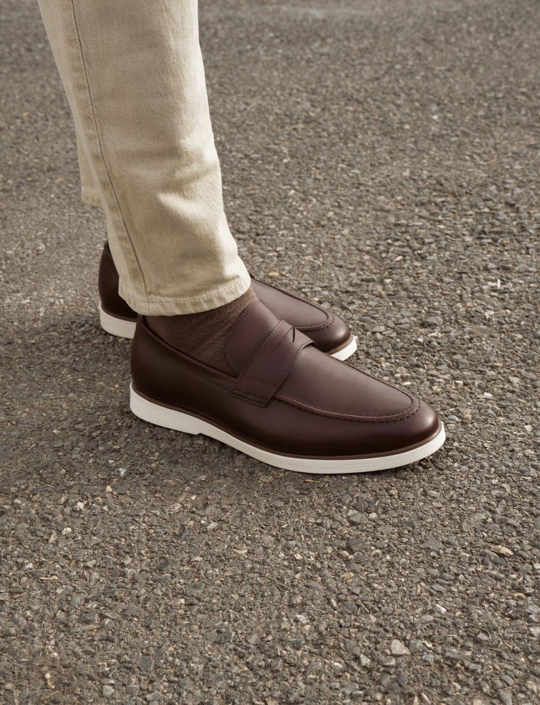 Men's 100% Genuine Leather Brown Shoes