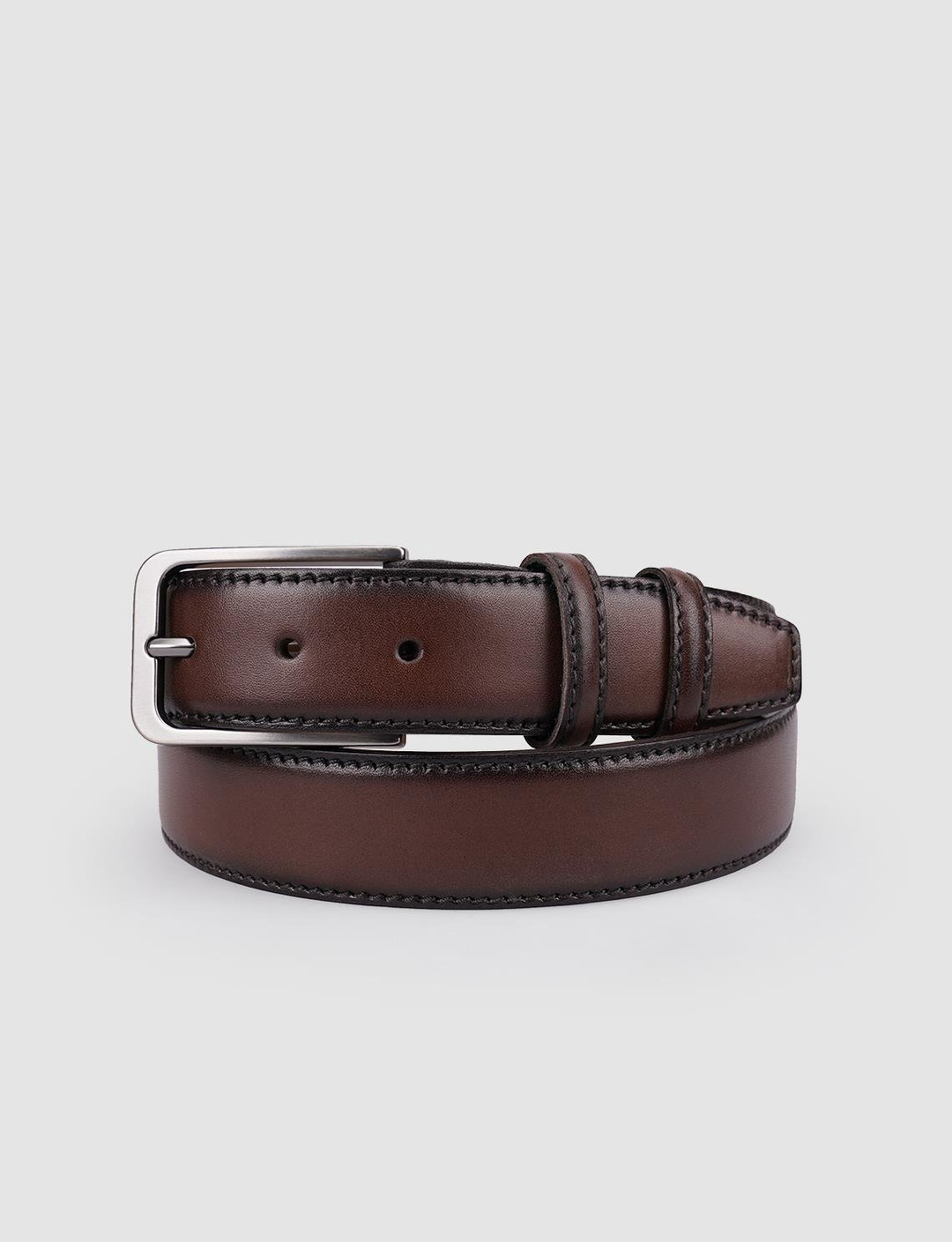 %100 Hakiki Deri Kahverengi Erkek Kemer