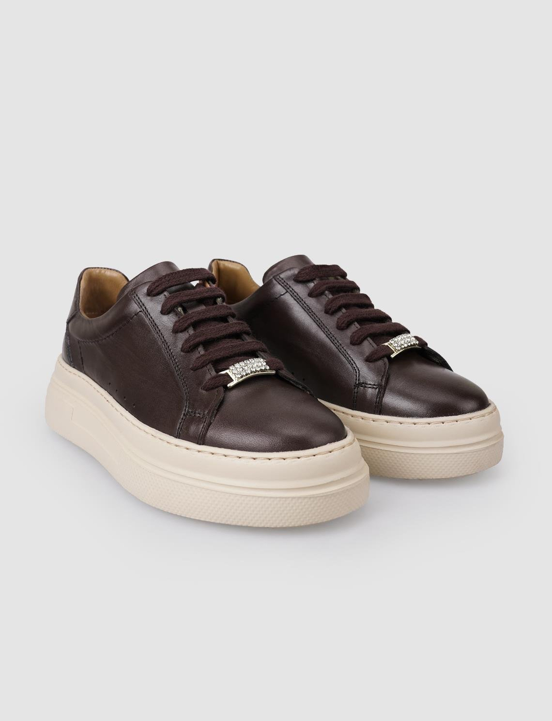 %100 Hakiki Deri Kahverengi Kadın Ayakkabı