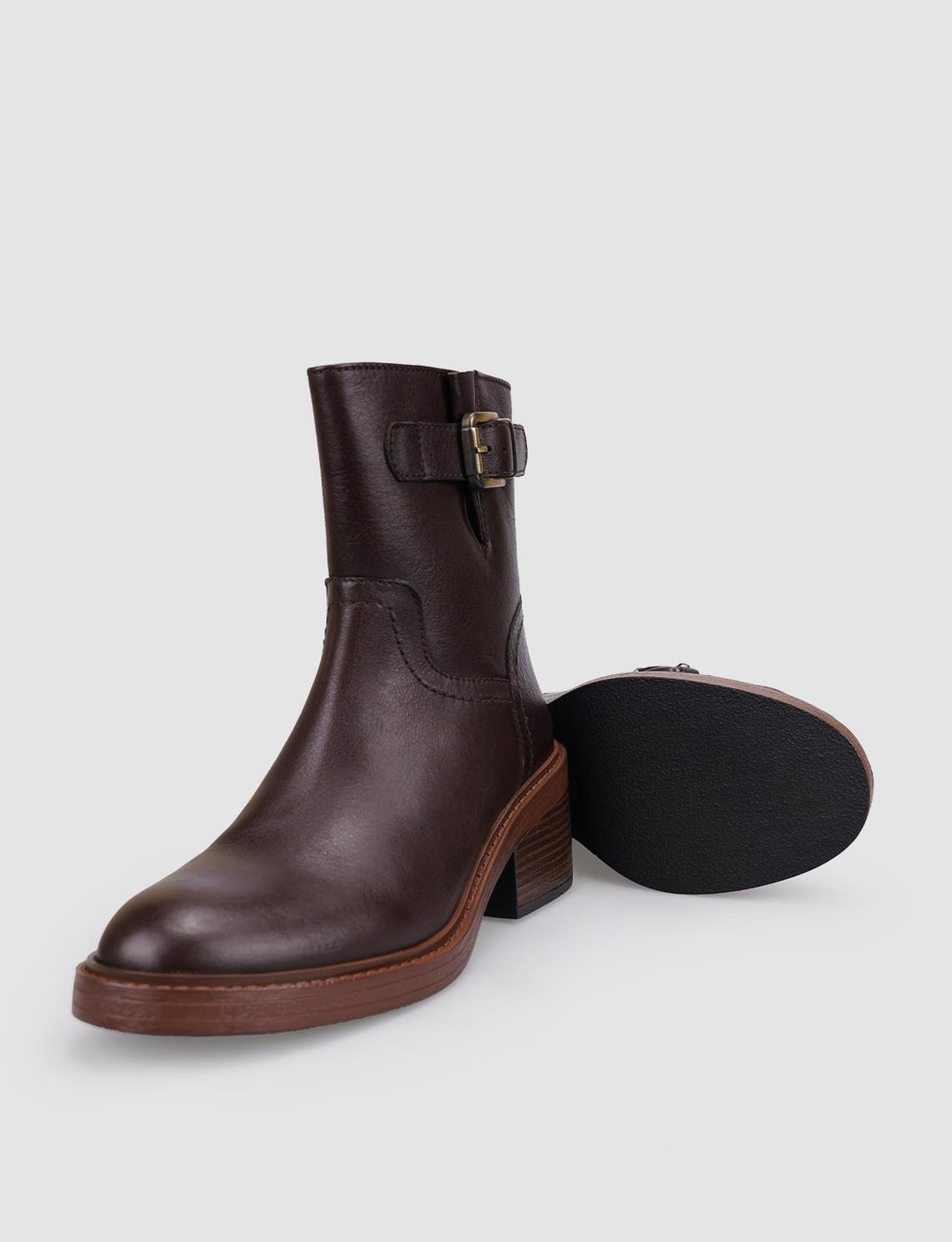%100 Hakiki Deri Kahverengi Kadın Bot