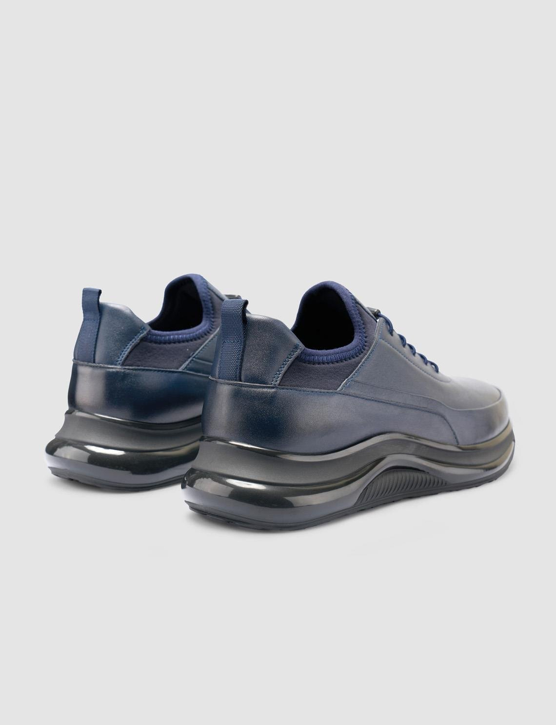 %100 Hakiki Deri Lacivert Erkek Ayakkabı