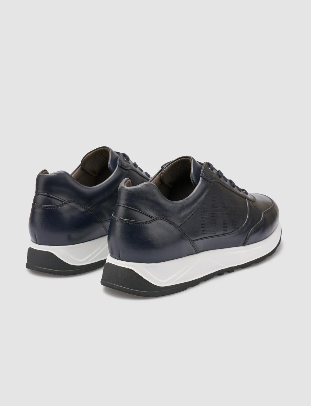 %100 Hakiki Deri Lacivert Erkek Ayakkabı