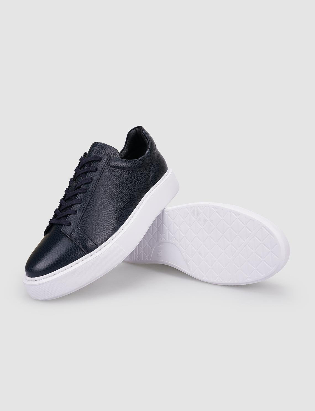 %100 Hakiki Deri Lacivert Erkek Ayakkabı