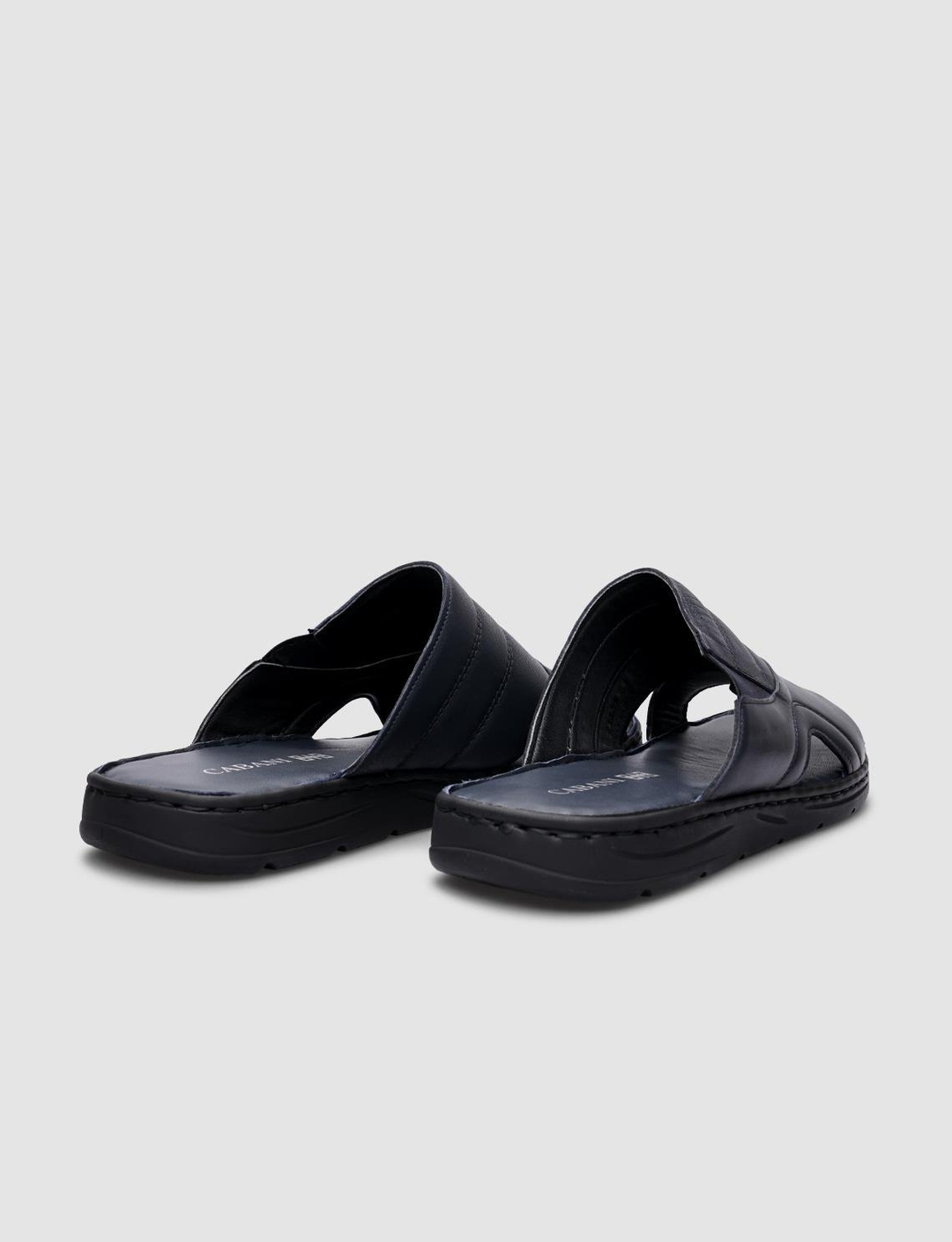 %100 Hakiki Deri Lacivert Erkek Terlik