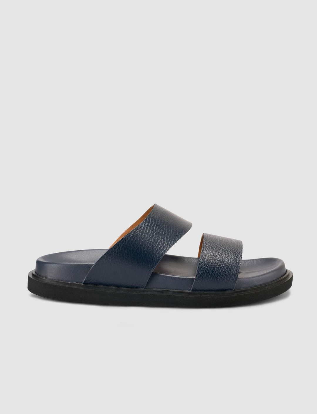 %100 Hakiki Deri Lacivert Erkek Terlik